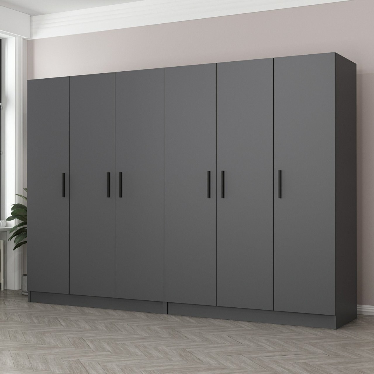 Hanah home Ormar Kale 270x210x52cm Antracit