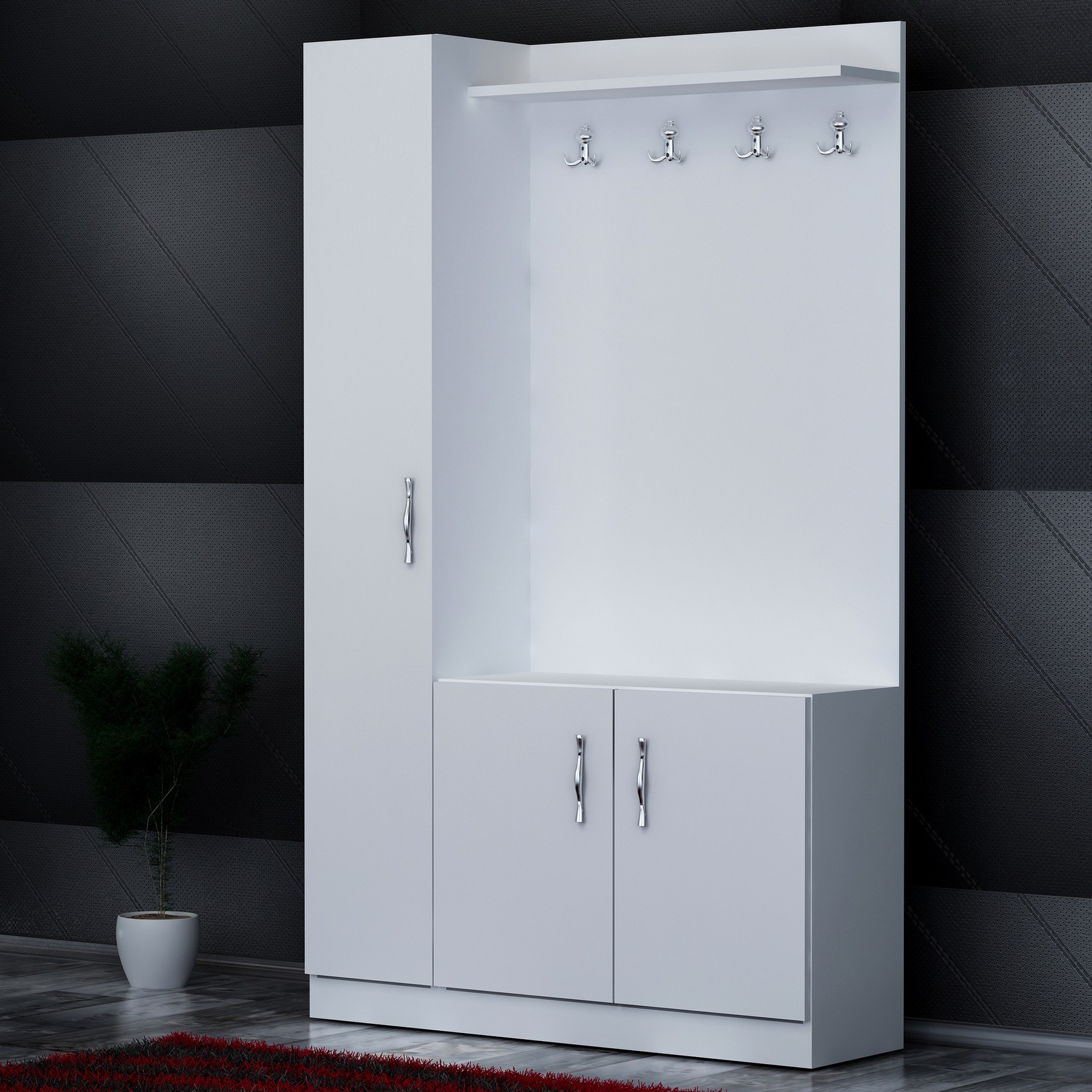 Hanah Home Stalak za cipele 110x180x31.8cm Bijeli