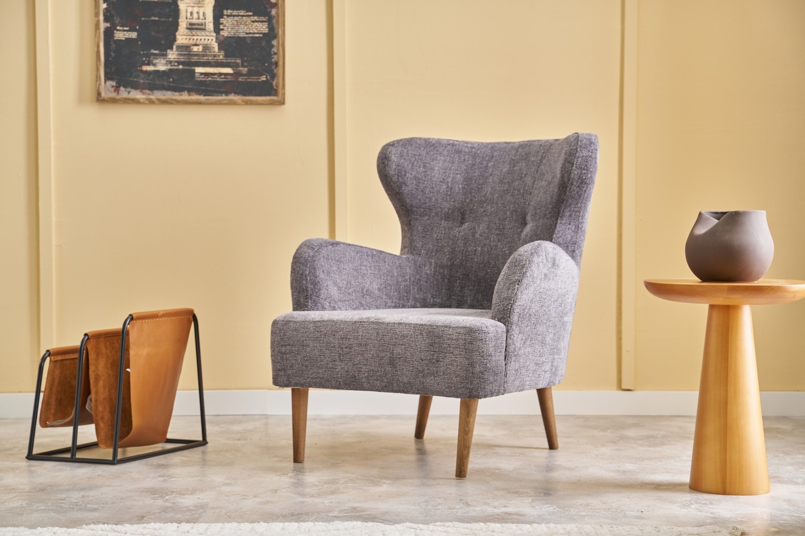 Atelier del Sofa Fotelja Karina Prestige siva