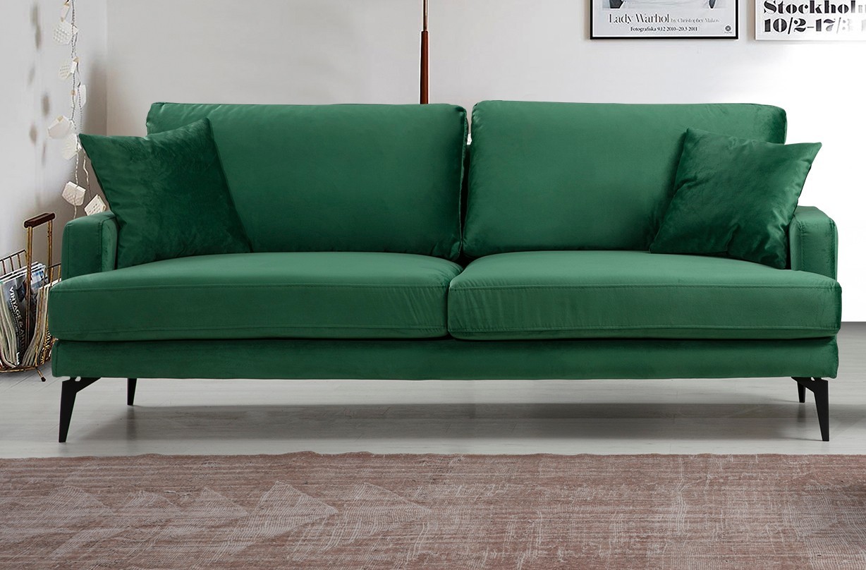 Atelier del Sofa Trosed Papira 90x88x205cm Zelena