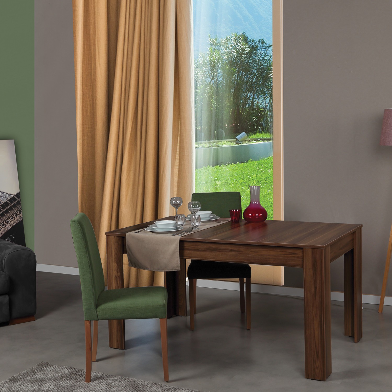 Hanah Home Trpezarijski sto Bois 78x150x90cm Orah