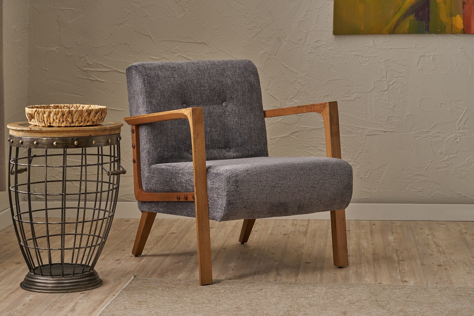 Atelier del Sofa Fotelja Kemer 69x80x83cm Siva