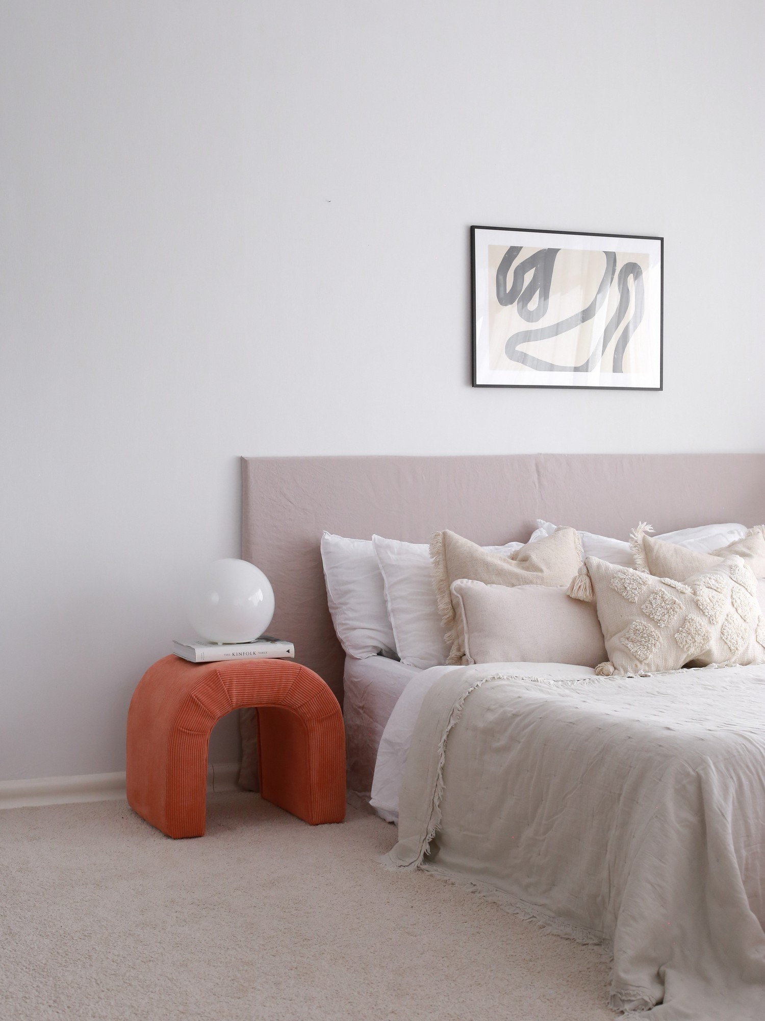 Atelier del Sofa Tabure 51x45x46cm, Koraljna