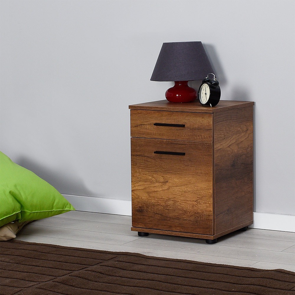 Hanah Home Noćni ormarić 40x57x39cm Orah