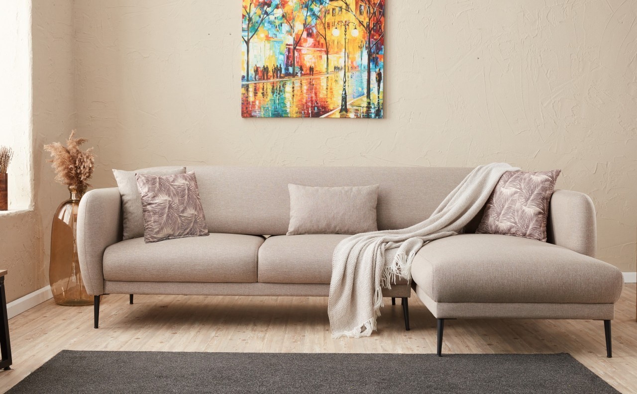 Atelier del Sofa Kutna garnitura Venus R 265x80x163cm Krem