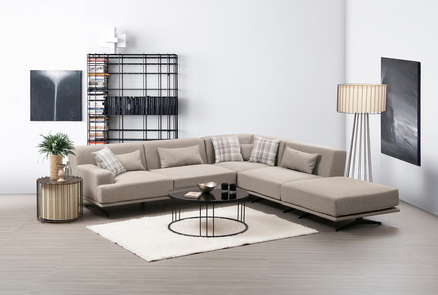 Atelier del Sofa Kutna sofa Bentley 302x80x302cm Bež