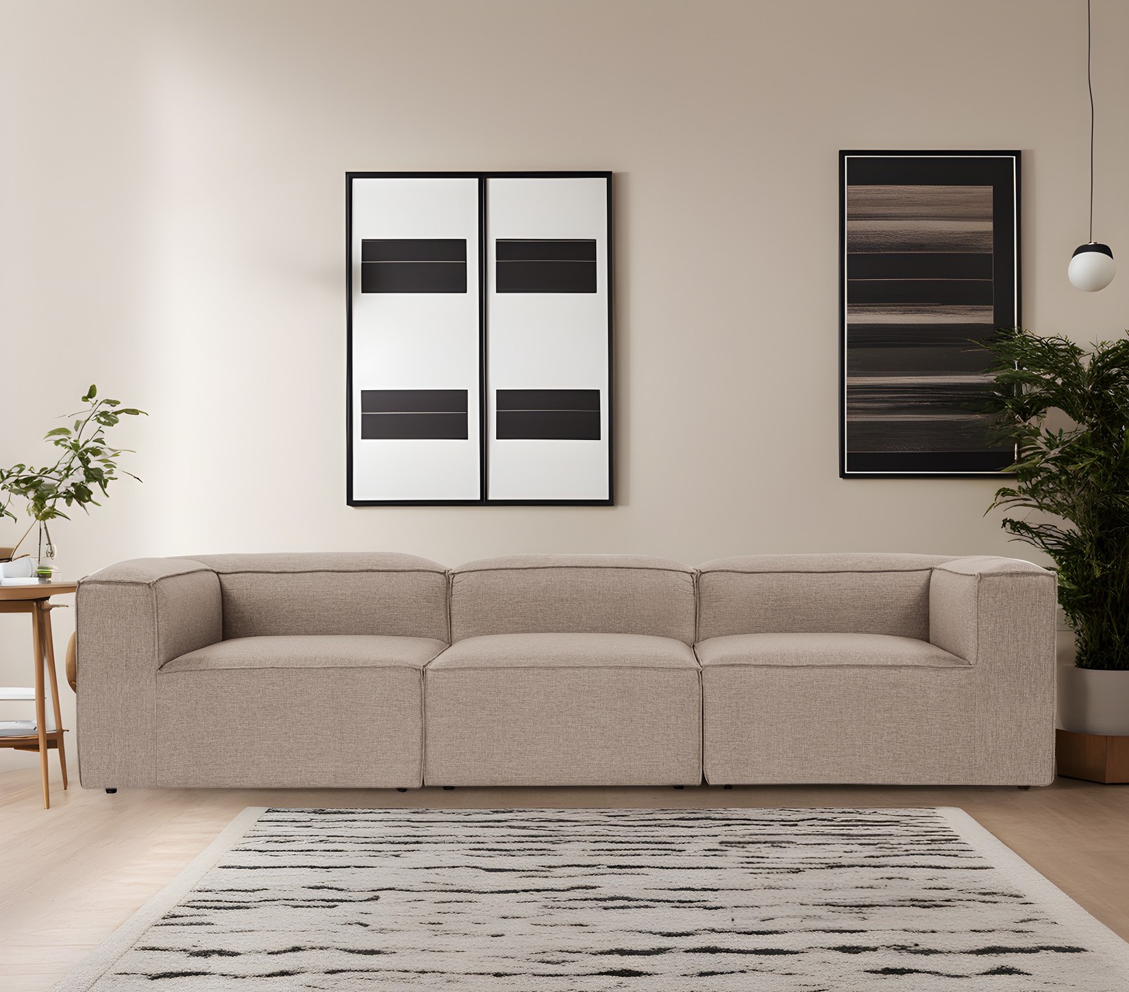 Atelier del Sofa Trosed Fora 296x66cm Smeđa