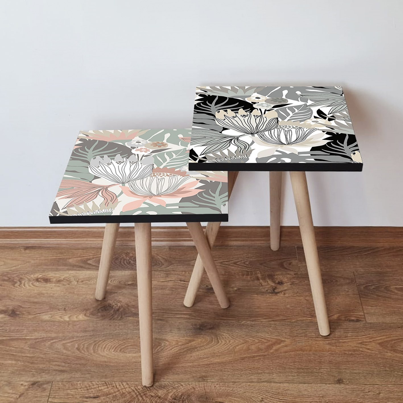 Hanah Home Set klub stolova, 2 dijela Šareni