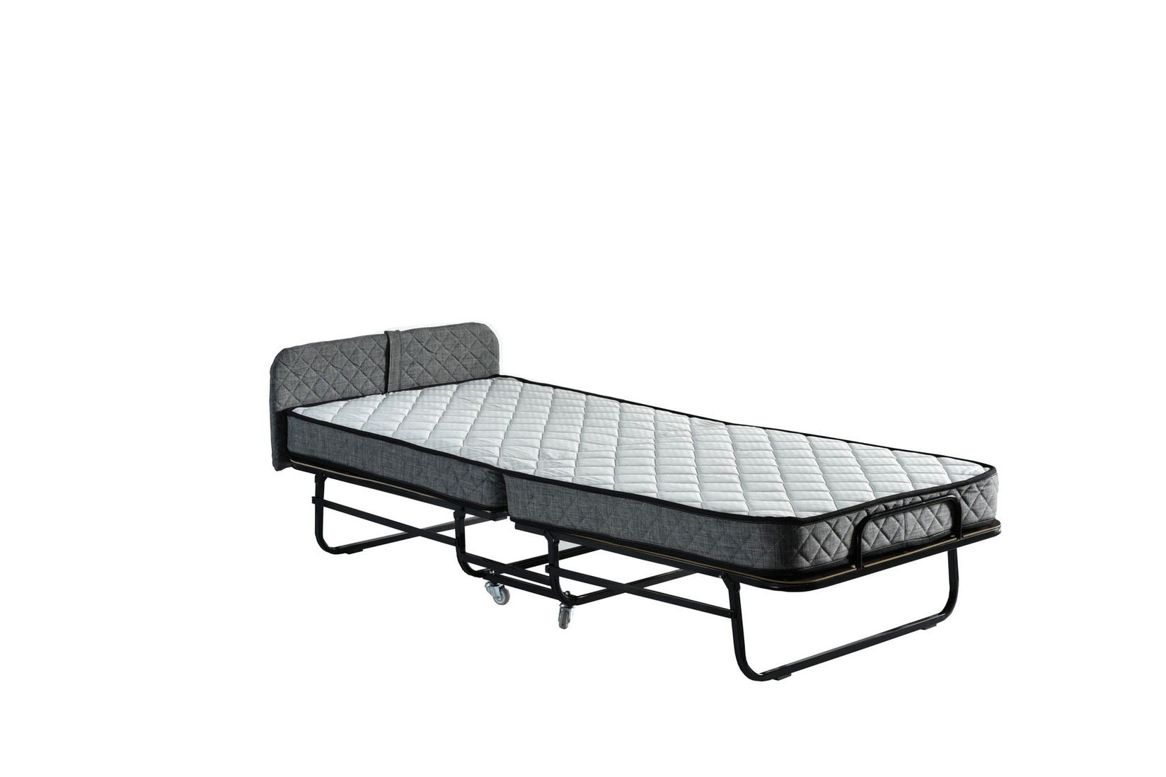 Hanah Home Sklopivi krevet Otel 90x15x200cm Crni