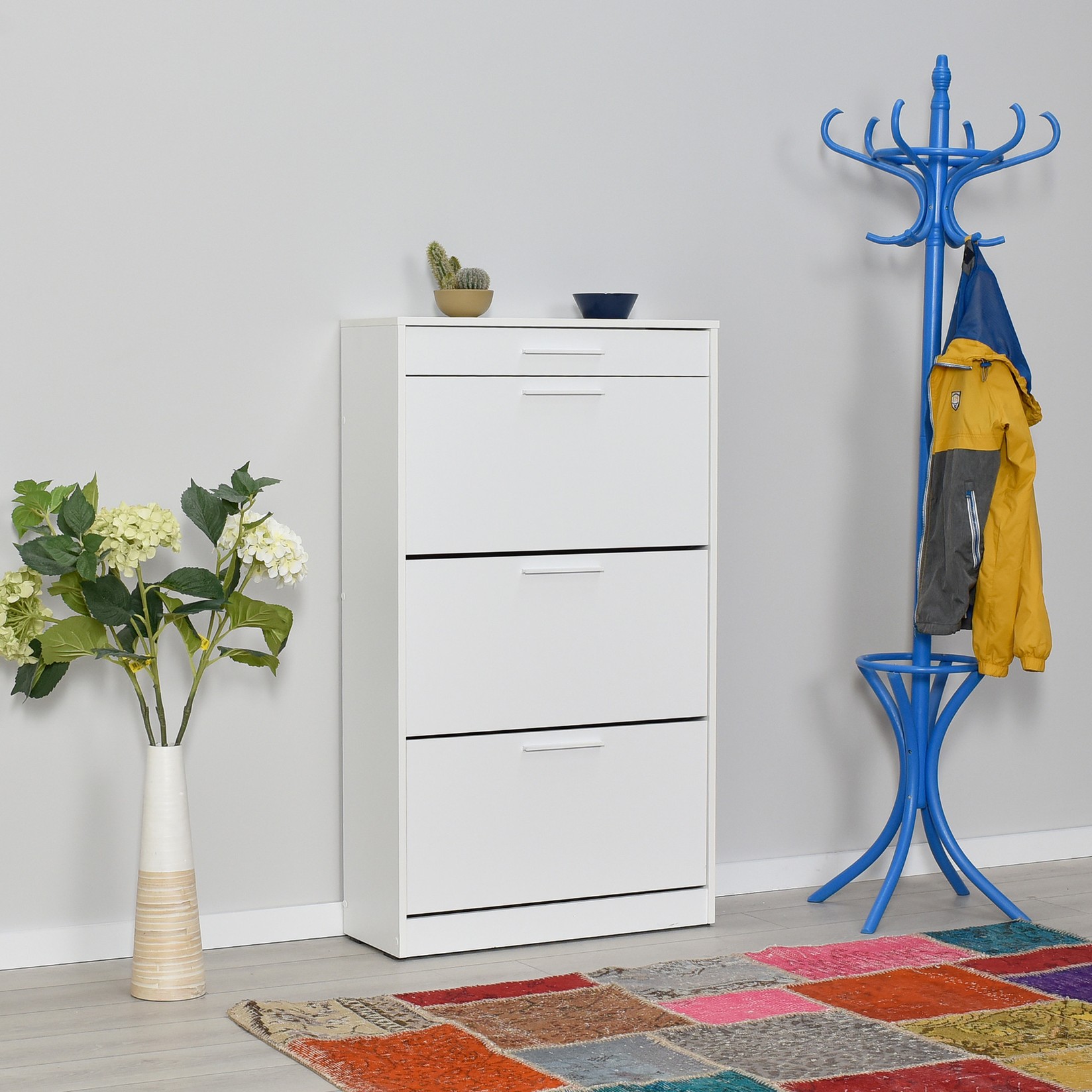 Hanah home Stalak za cipele 75x128x29cm Bijeli