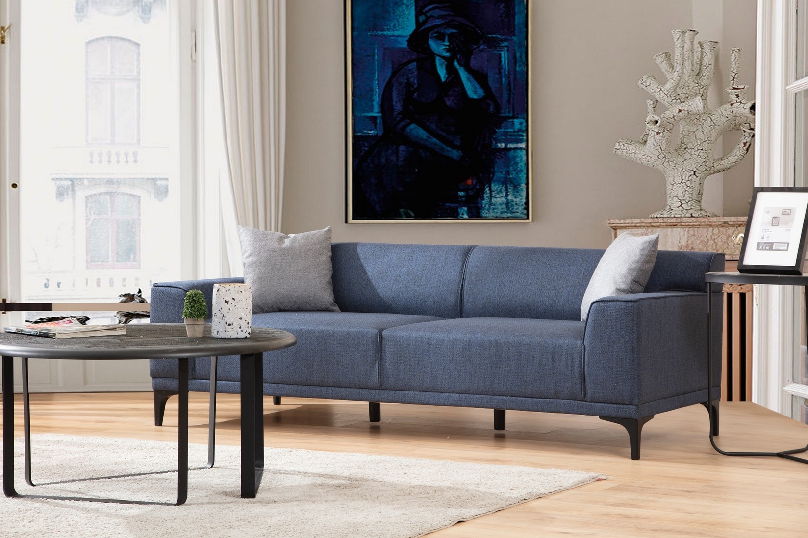 Atelier del Sofa Trosed Petra 3 212x86x69cm Plava
