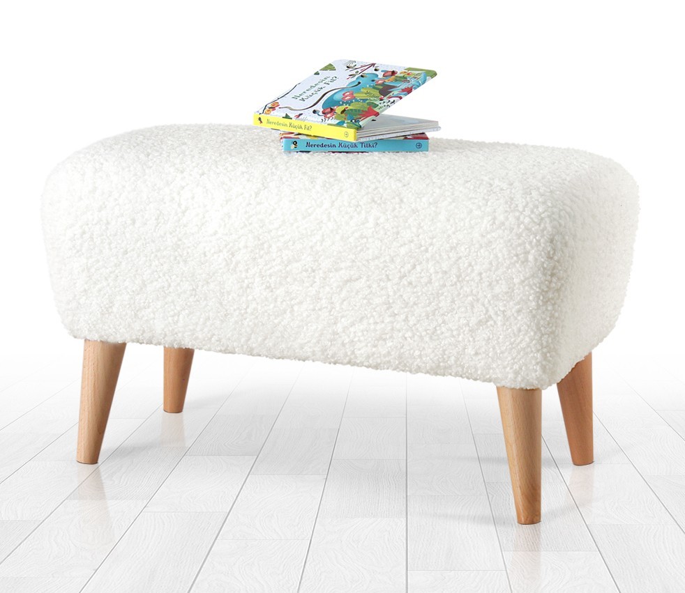 Atelier del Sofa Tabure 61x33x32cm, Bijela
