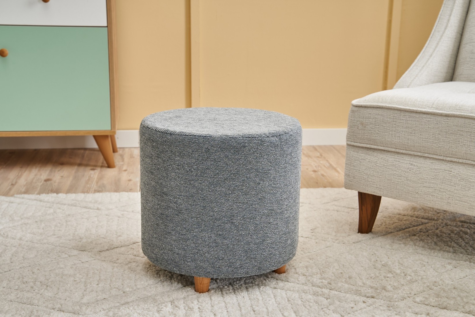 Atelier del Sofa Tabure 40x40cm, Siva