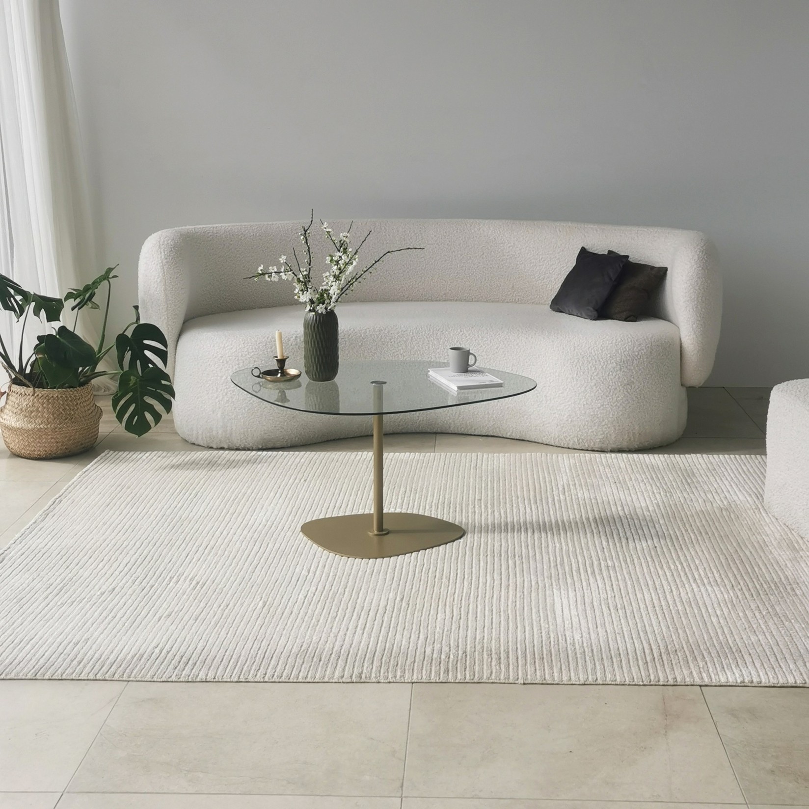 Hanah Home Klub sto Soho 85x40x67cm Providno-Zlatni