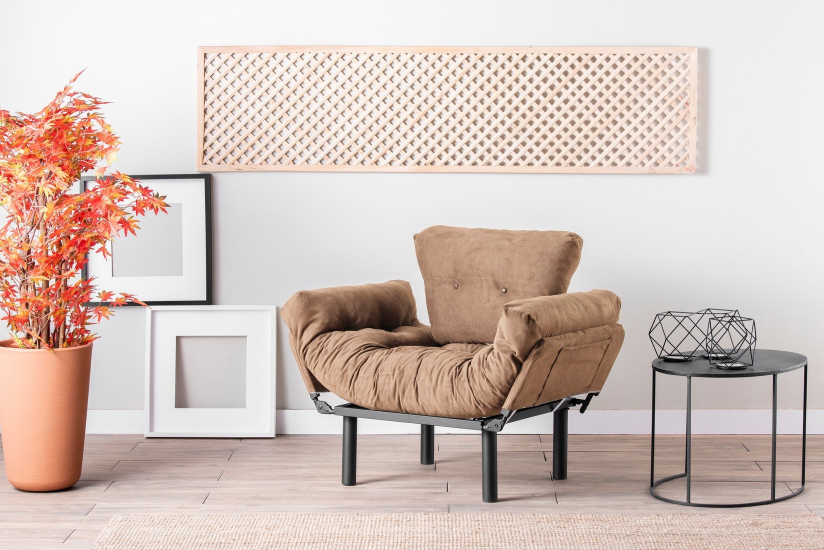 Atelier del Sofa Fotelja Nitta 95x85x70cm Svijetlosmeđa