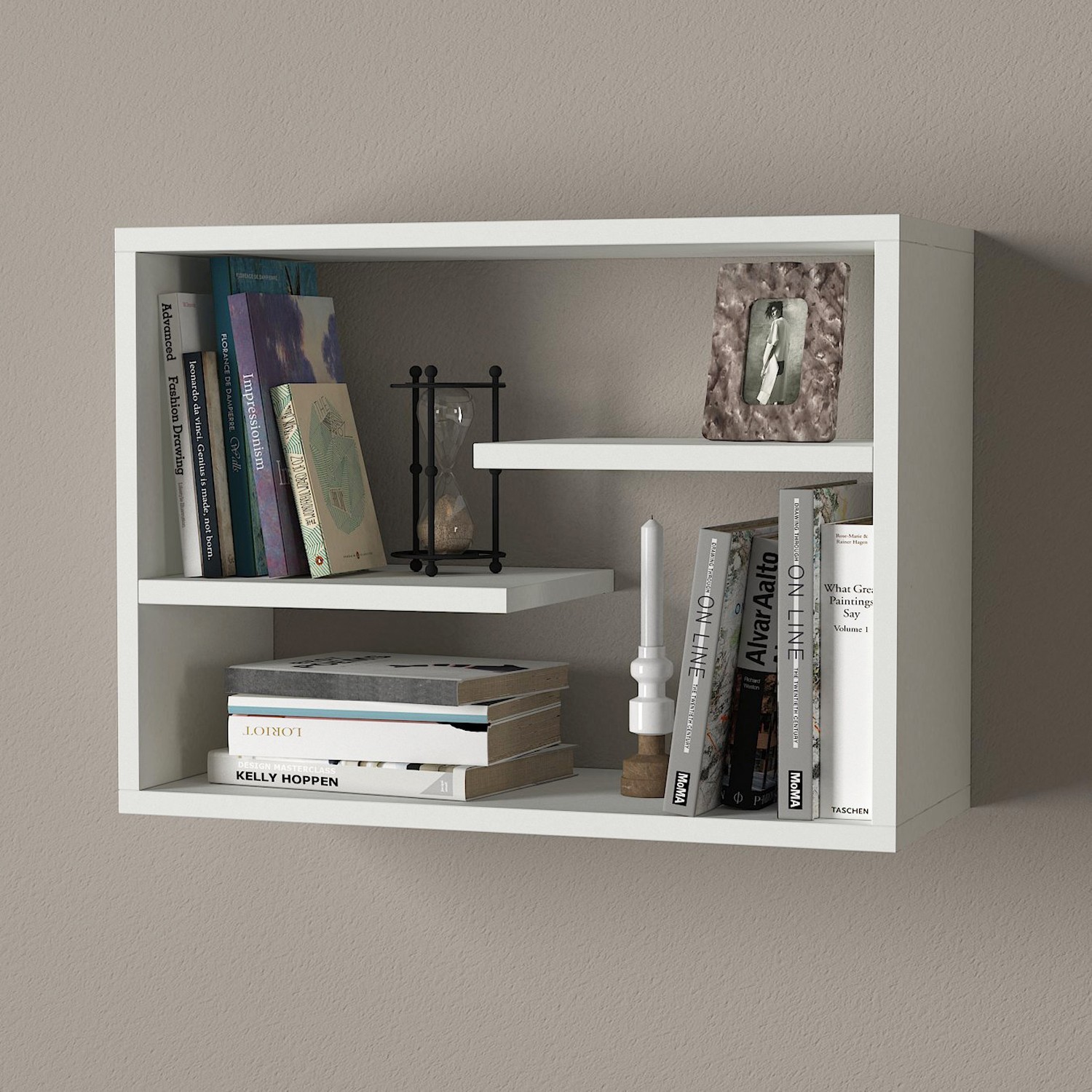 Hanah home Zidna polica bijela