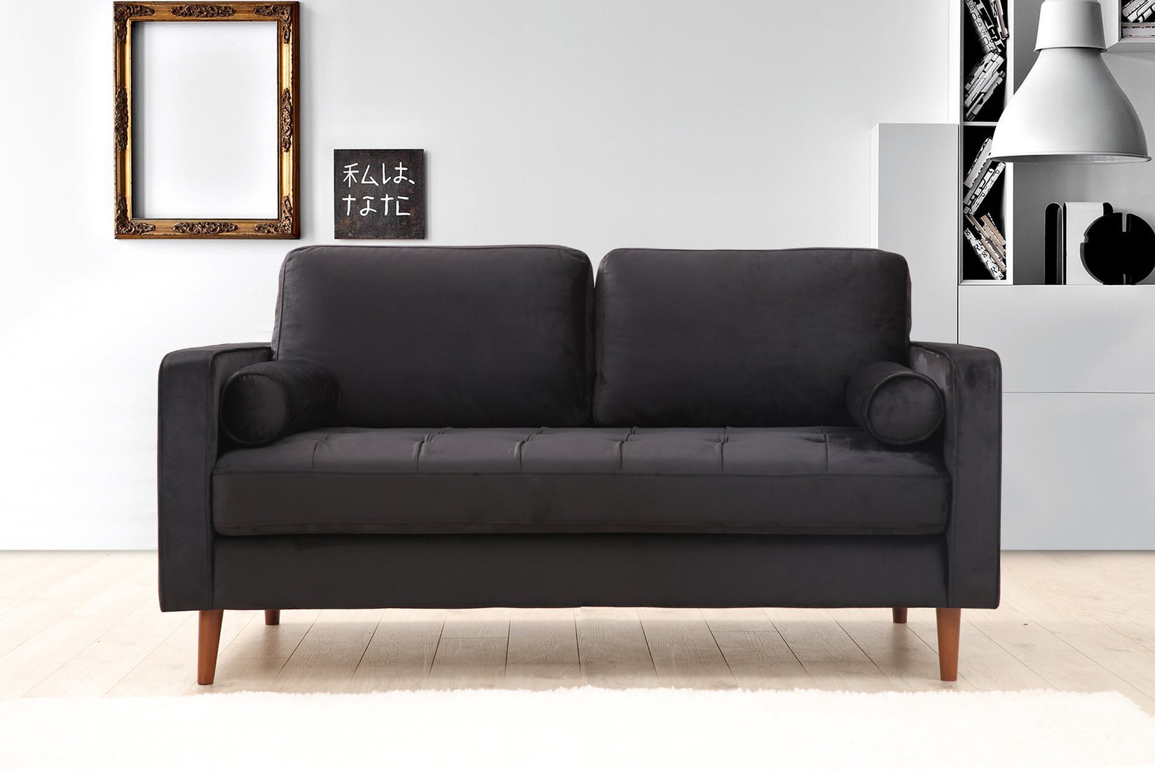 Atelier del Sofa Dvosjed Rim 90x70x175cm Crni hrast