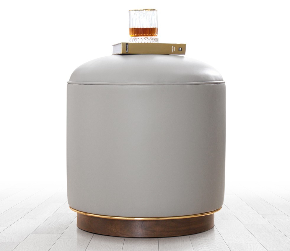 Atelier del Sofa Tabure 43x42cm, Sivo