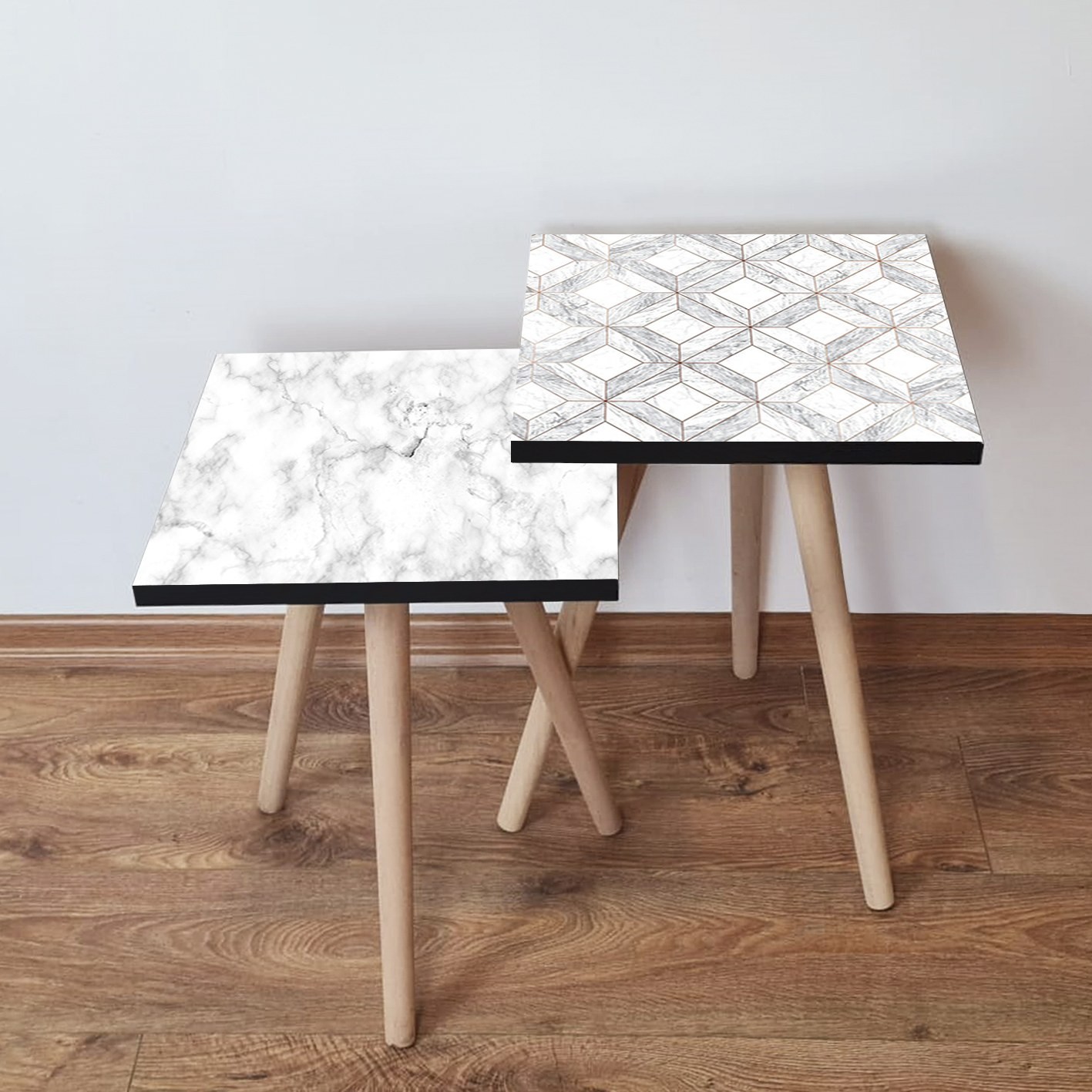 Hanah Home Set klub stolova, 2 dijela Šareni