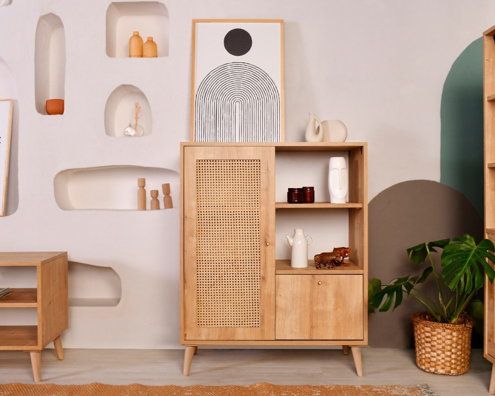 Hanah Home Komoda Hazeran Multi 40x110x90cm Hrast