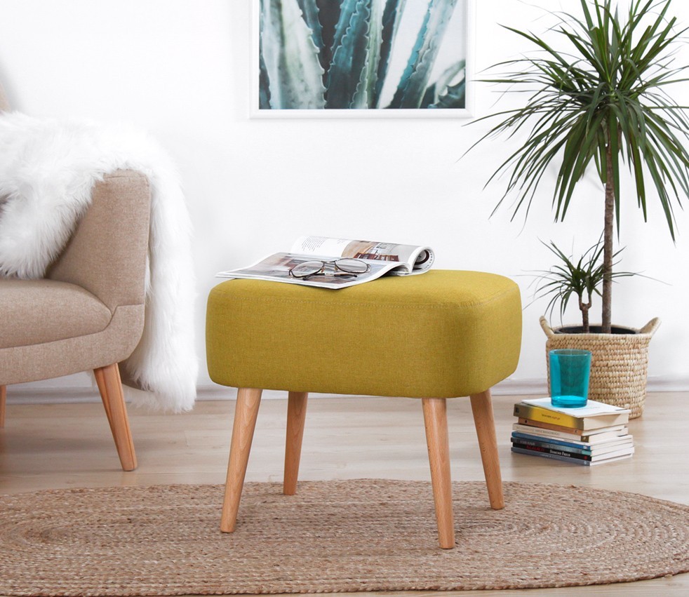 Atelier del Sofa Tabure 50x43x42cm, Žuta