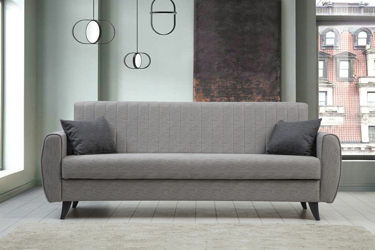 Atelier del Sofa Alkon sklopiva sofa 214x86x77cm Svijetlosiva