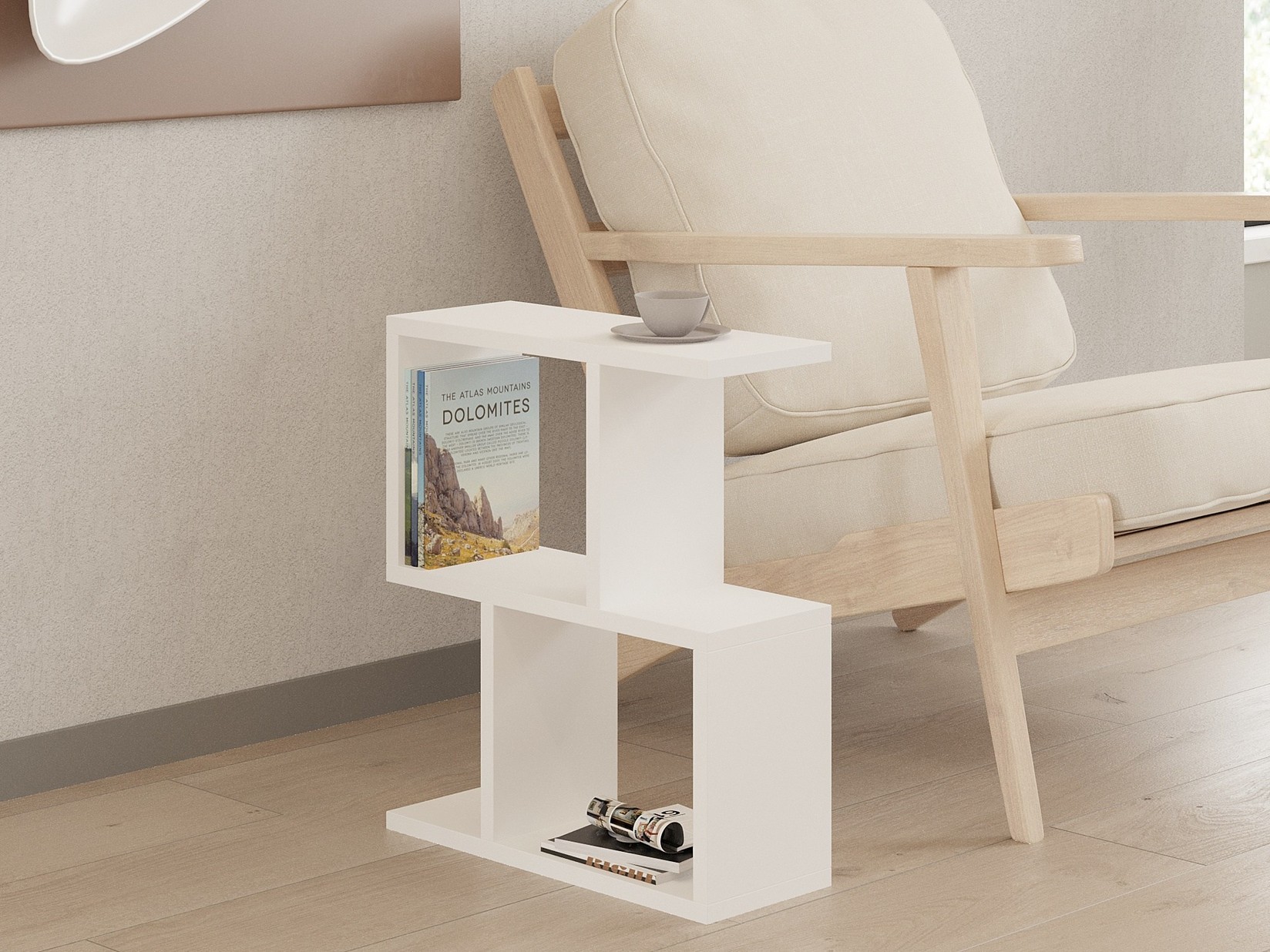 Hanah home Klub sto Zet 45x51.4x17cm Bijeli