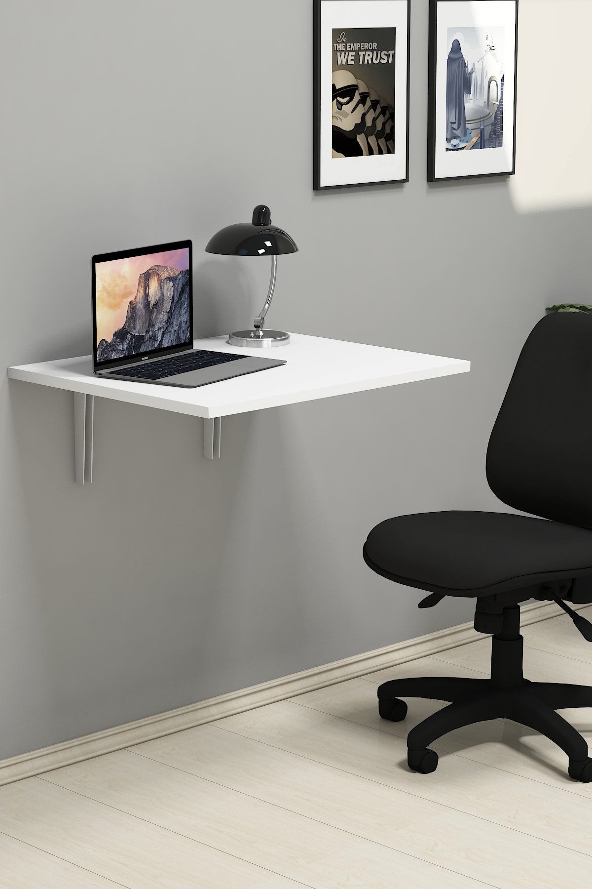 Hanah Home Sklopivi sto Nur 60x1.8x50cm Bijeli