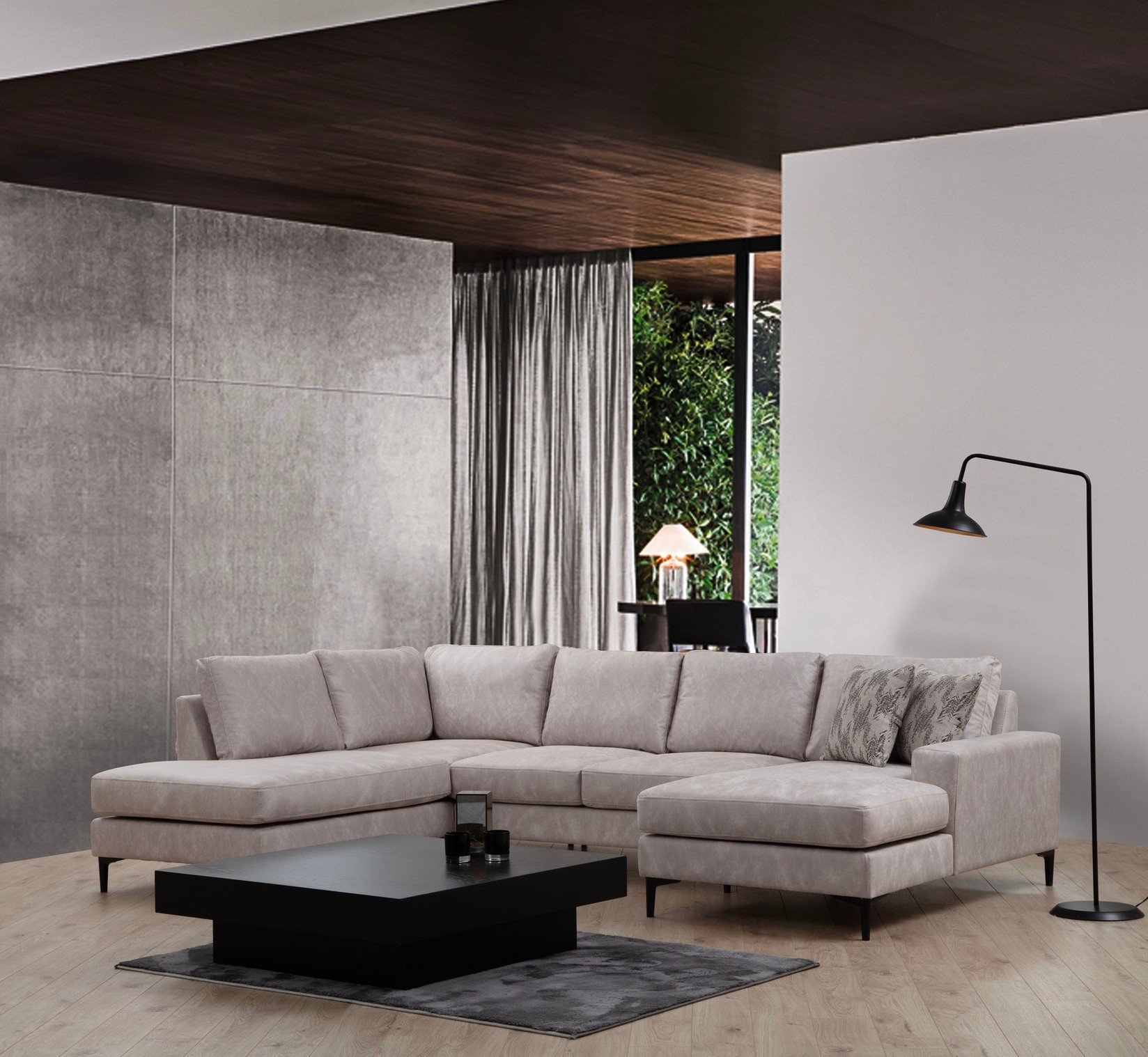 Atelier del Sofa Kutni set 90x90x200cm Bež
