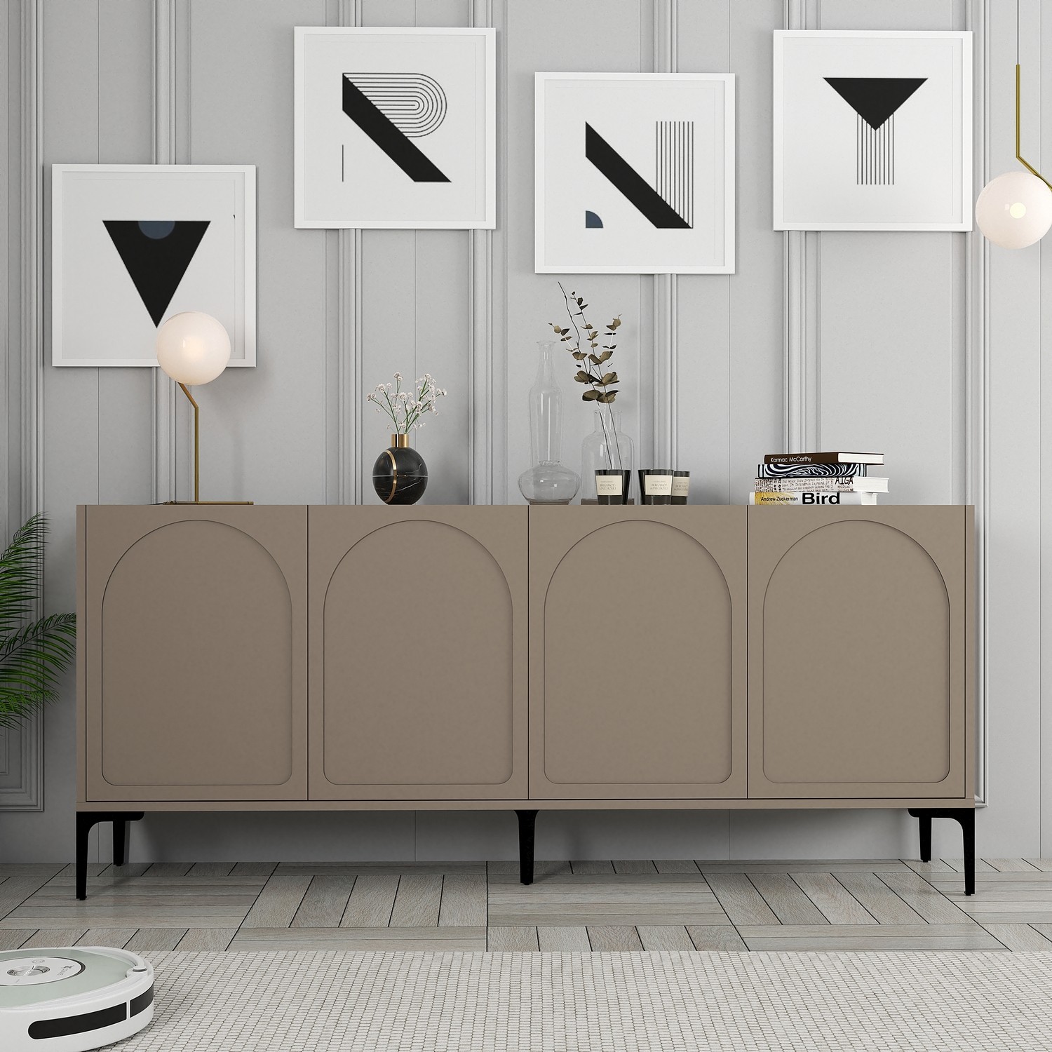 Hanah Home Commode Lyon 79 krem-crna