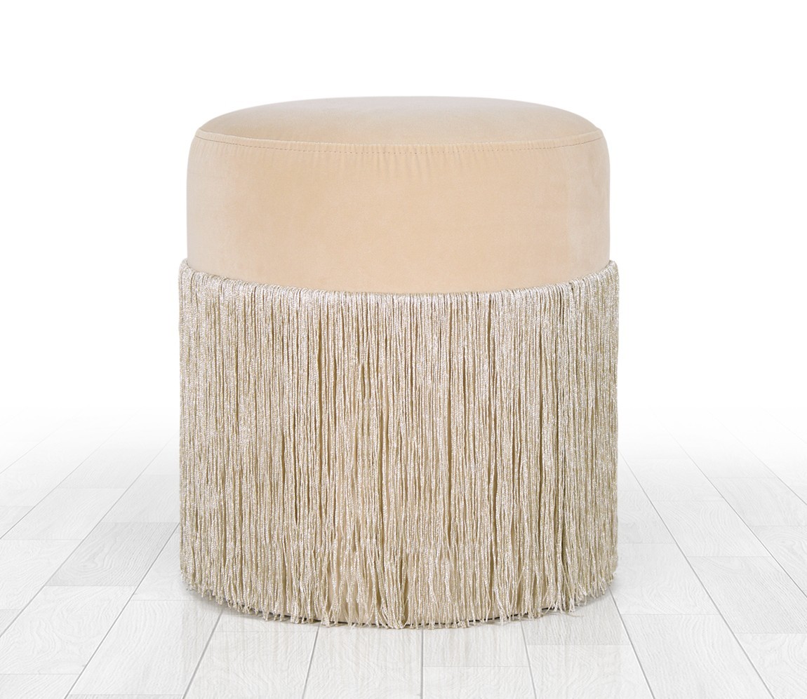 Atelier del Sofa Tabure 40x45cm, Krem