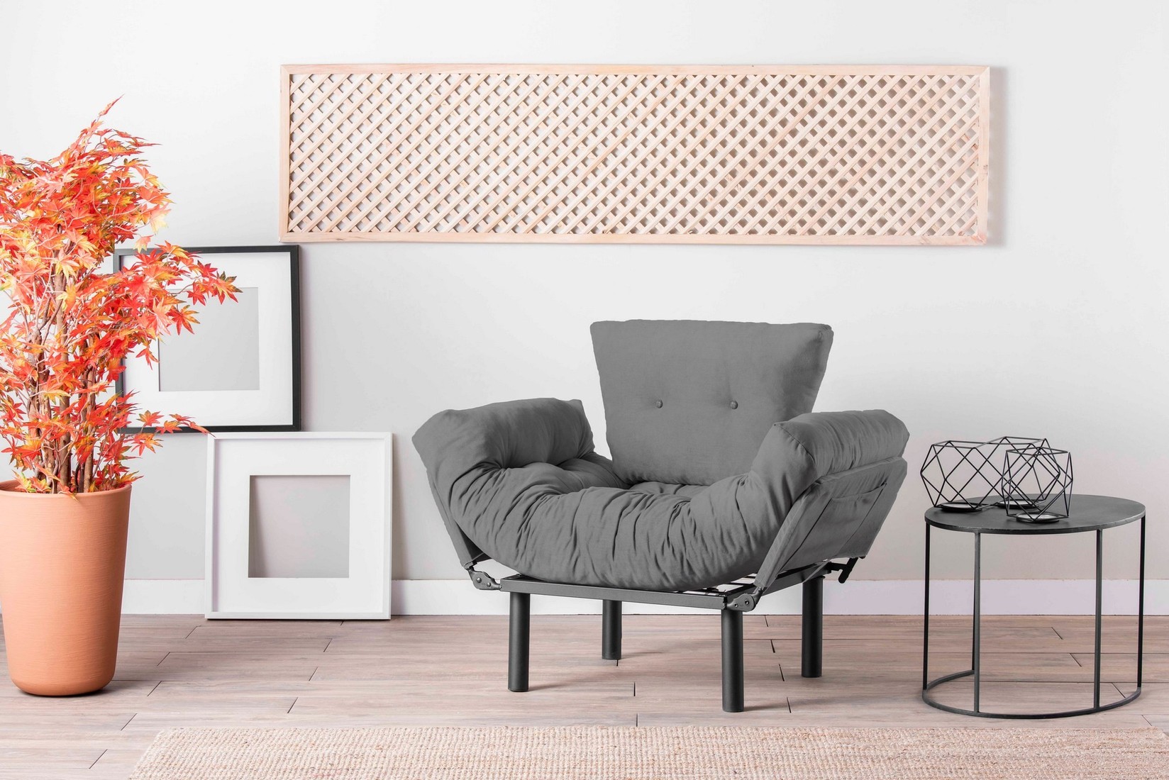 Atelier del Sofa Fotelja Nitta 95x85x70cm Siva