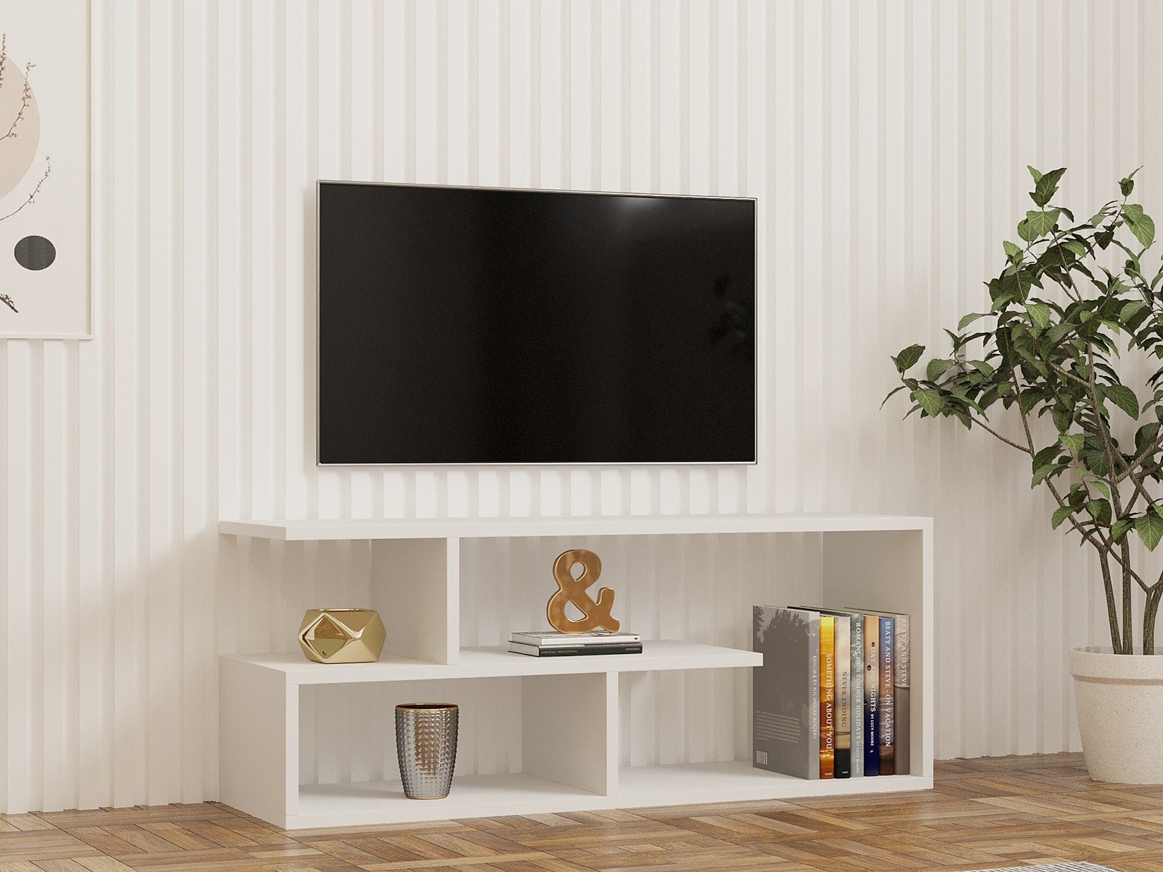 Hanah home TV Chest Cafu White