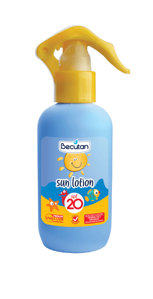 Becutan Mlijeko za sunčanje, pumpica, SPF 20, 150 ml