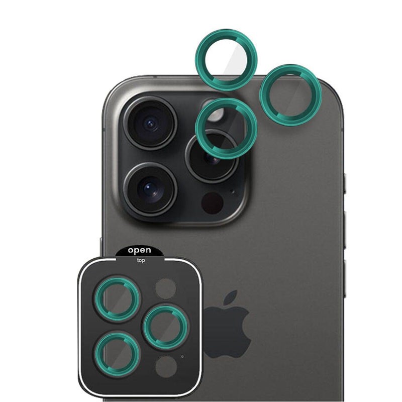 Positioner Staklo Kamere Metal iPhone 16 Pro/16 Pro Max Zelena