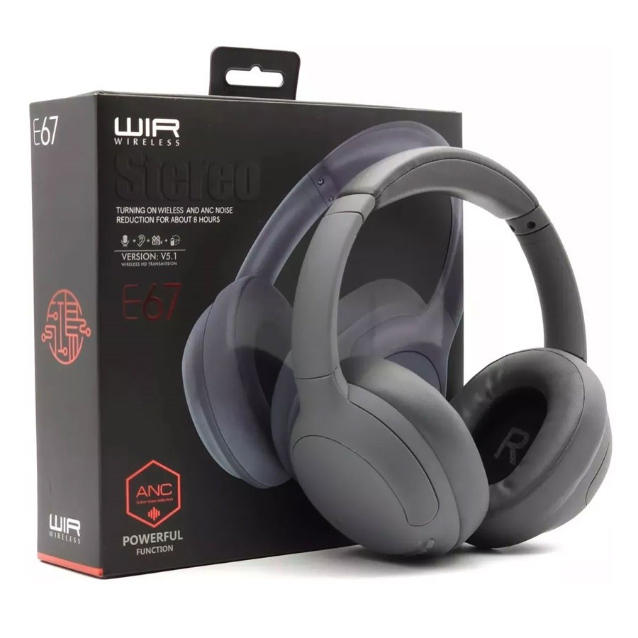 Pangpai Bluetooth Slušalice ANC E67 Siva