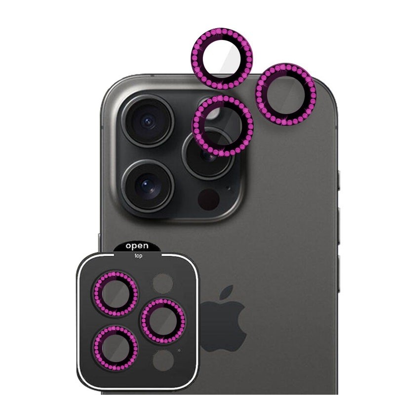 Positioner Staklo Kamere Diamond iPhone 16 Pro/16 Pro Max Pink
