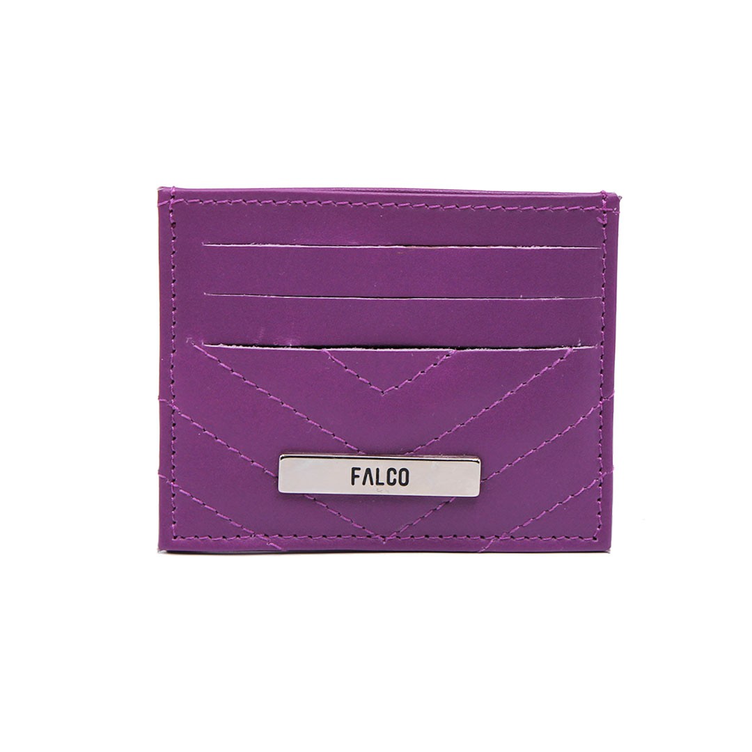 Falco Futrola za vizit karte kožna, Ljubičasta