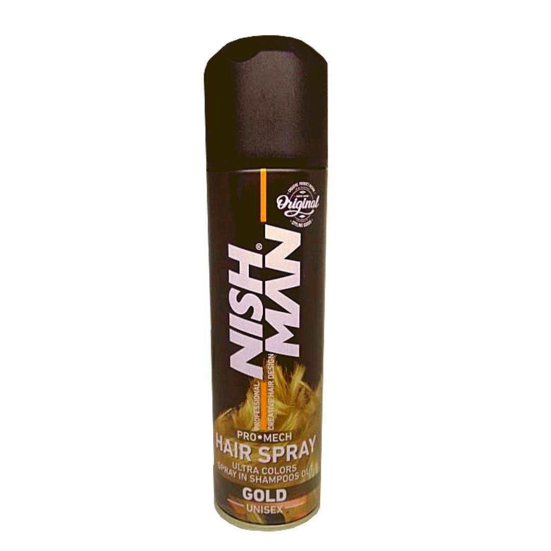 NISHMAN, Sprej za kosu u boji gold, 150 ml