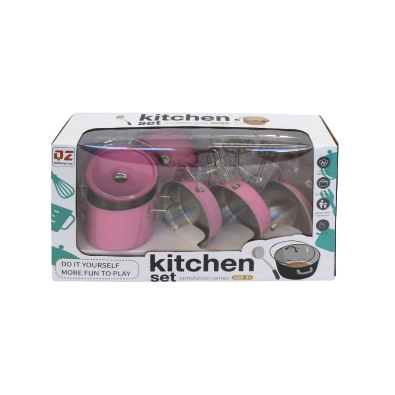 Set kuhinjskog posuđa 069812, Rozi