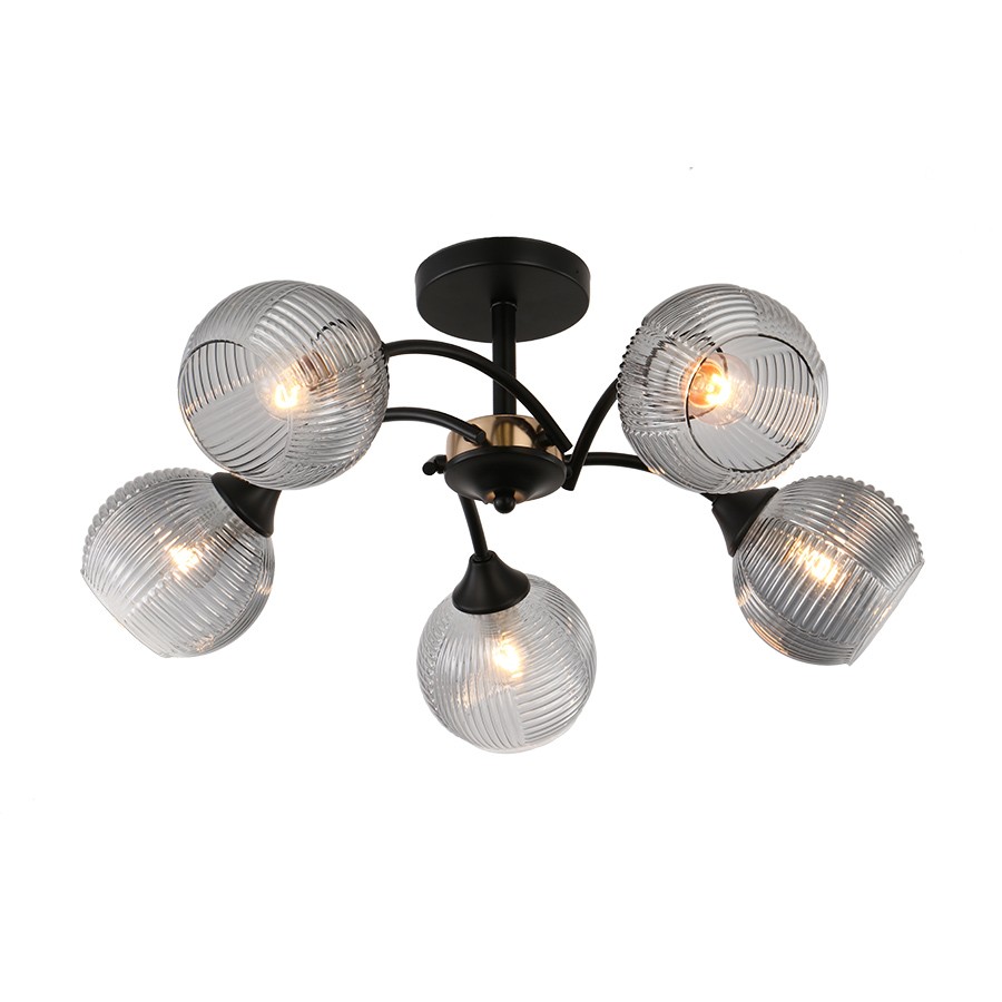 E-LIGHT Luster Reyes EL-90038-5, Crni