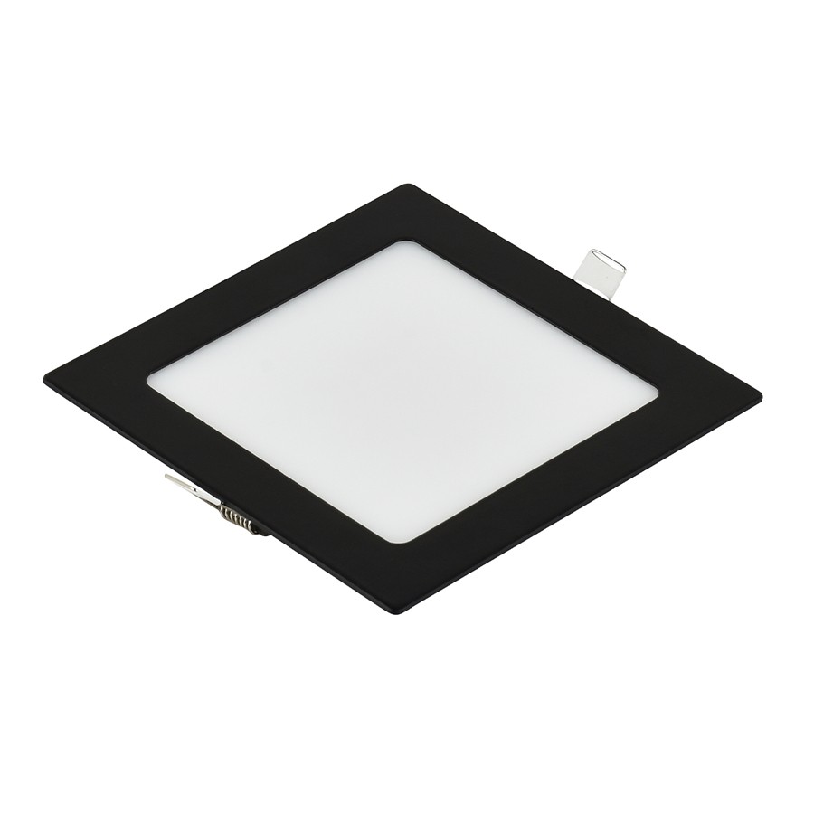 E-LIGHT LED Ugradni panel, Kvadratni, 24W, 3000K, Crni