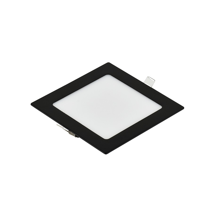 E-LIGHT LED Ugradni panel, Kvadratni, 12W, 6500K, Crni