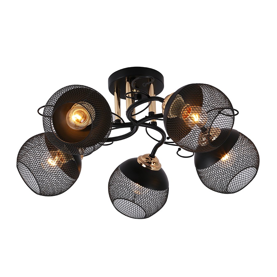 E-LIGHT Luster Nelson EL-06431-5, Crni