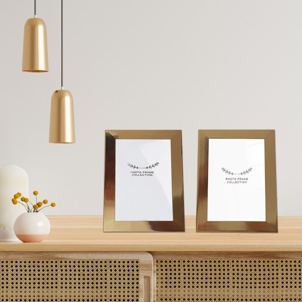 Aberto Design Set okvira za slike 2IAFC1021_1015, 10x15cm, 2 komada, zlatne boje