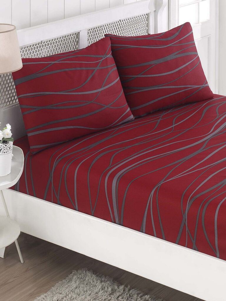 L'essentiel Maison set posteljine i 2 jastučnice Verda, 160x200+20 cm, crvena