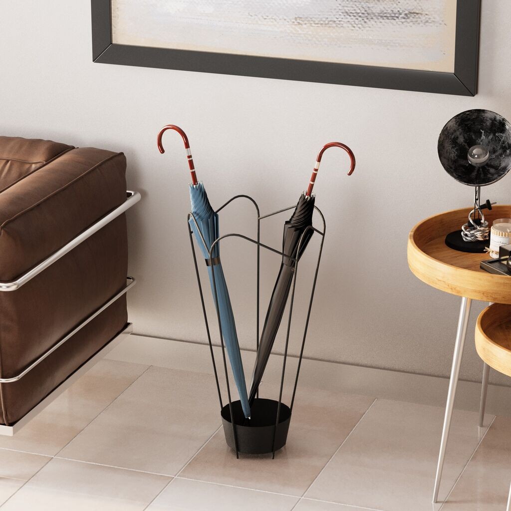 Aberto Design stalak za kišobrane 60 cm, crni