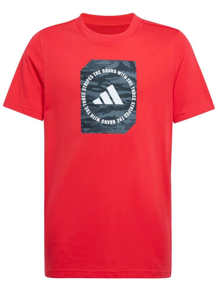 Adidas Majica za dječake B Camo Box Purrub, Crvena