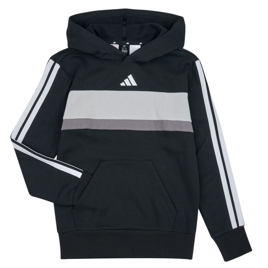 Adidas Duks za dječake J 3S Tib Fl Hd, Crni