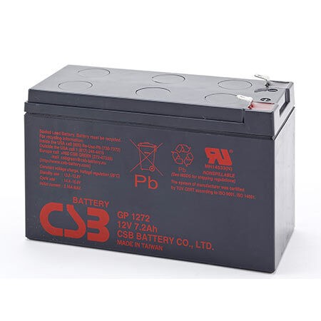 CSB Akumulatorska baterija za UPS GP1272 F2, 12V- 7.2 Ah, Crna